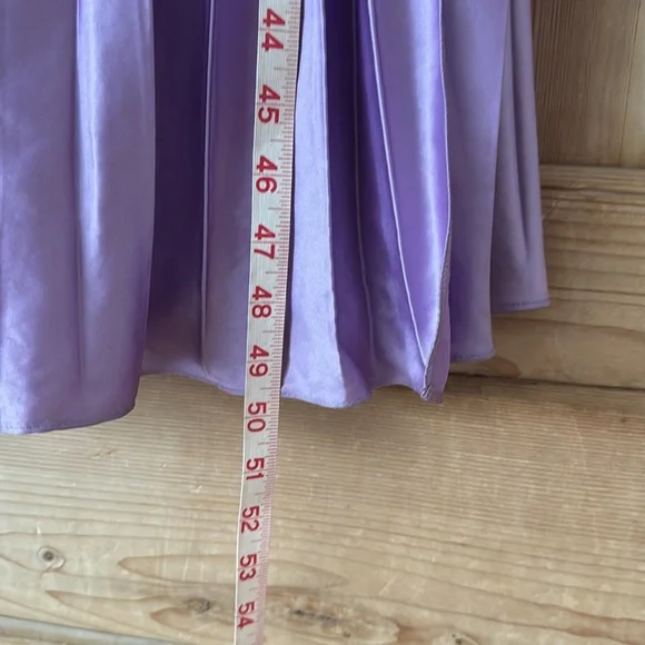 Amur Stef pleated purple gown 6/8 - Picture 6 of 9